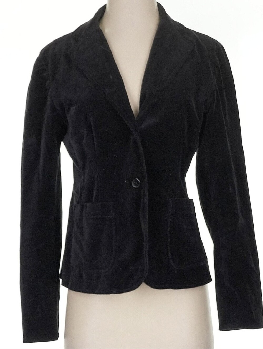 GAP Vintage Black Velvet Blazer